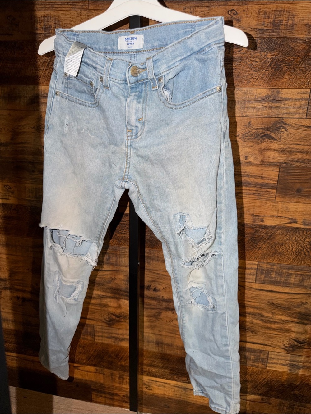 Levi's Light Blue Ripped Skinny Jeans